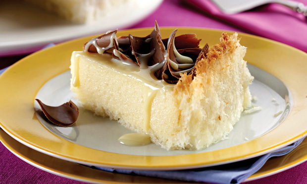 Torta de coco e leite condensado