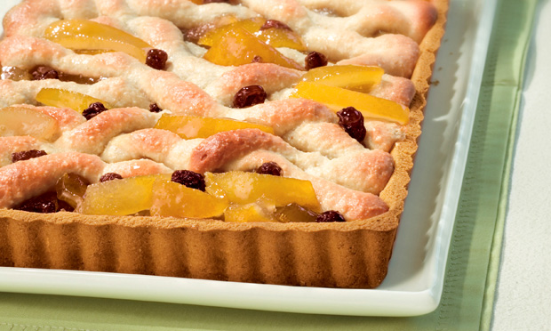 Torta com massa de fubá