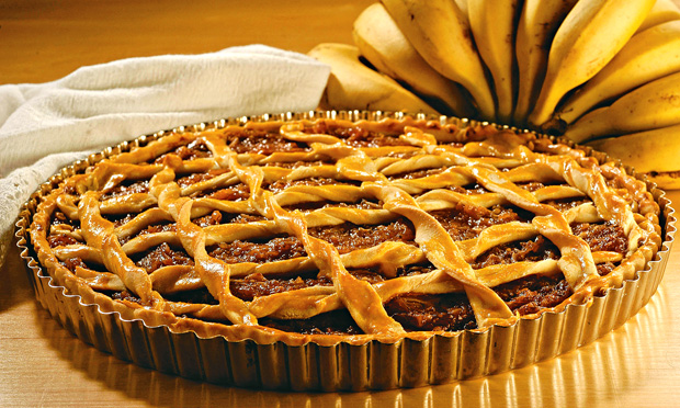 Torta de banana com coco