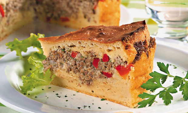Torta de carne moída com maionese