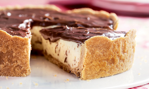 Torta de maracujá com chocolate