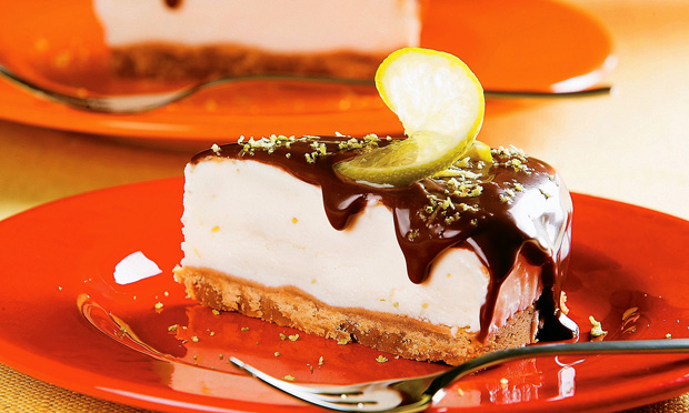 Torta de ricota com chocolate e limão