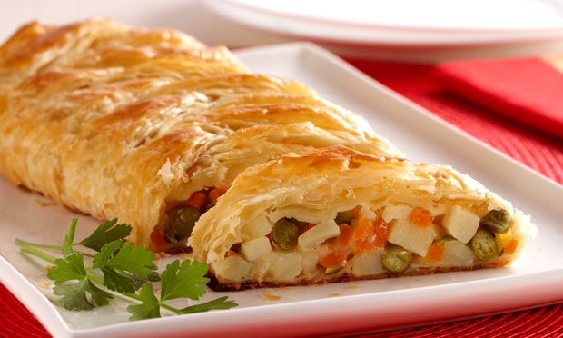 Torta folhada de batata