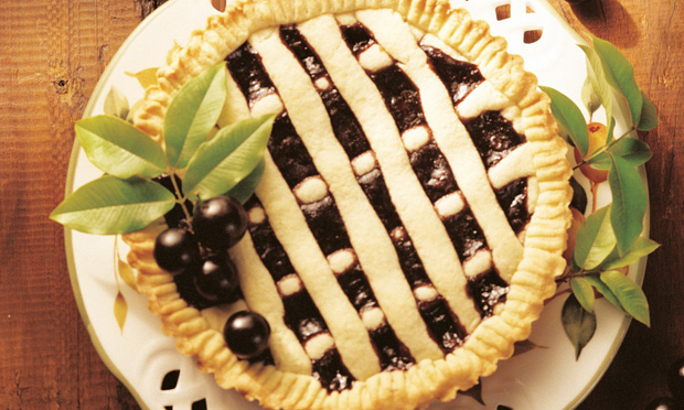 Torta com geleia de jabuticaba