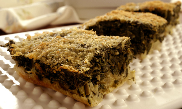 Torta prática de espinafre