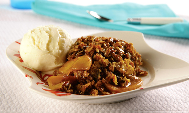 Torta rápida de frutas (Crumble)