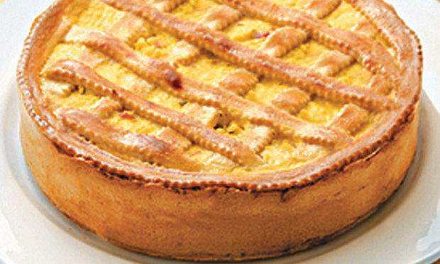 Torta de ricota e presunto