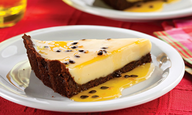 Torta trufada de maracujá