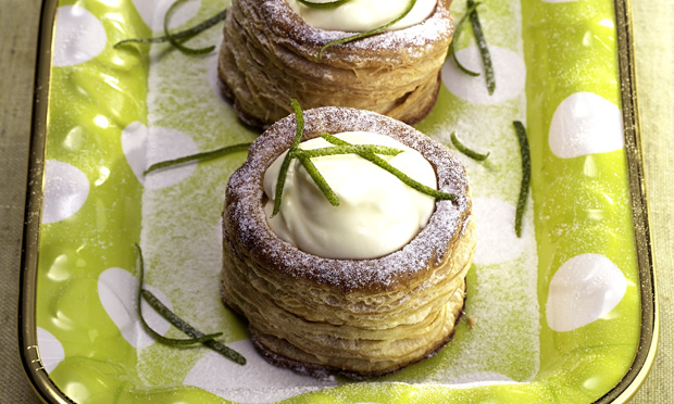 Vol-au-vent com creme de limão