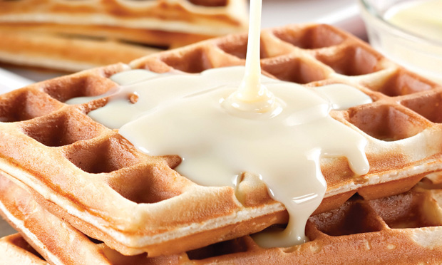 Waffer de leite condensado