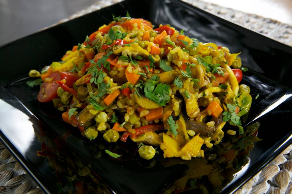 Paella vegetariana