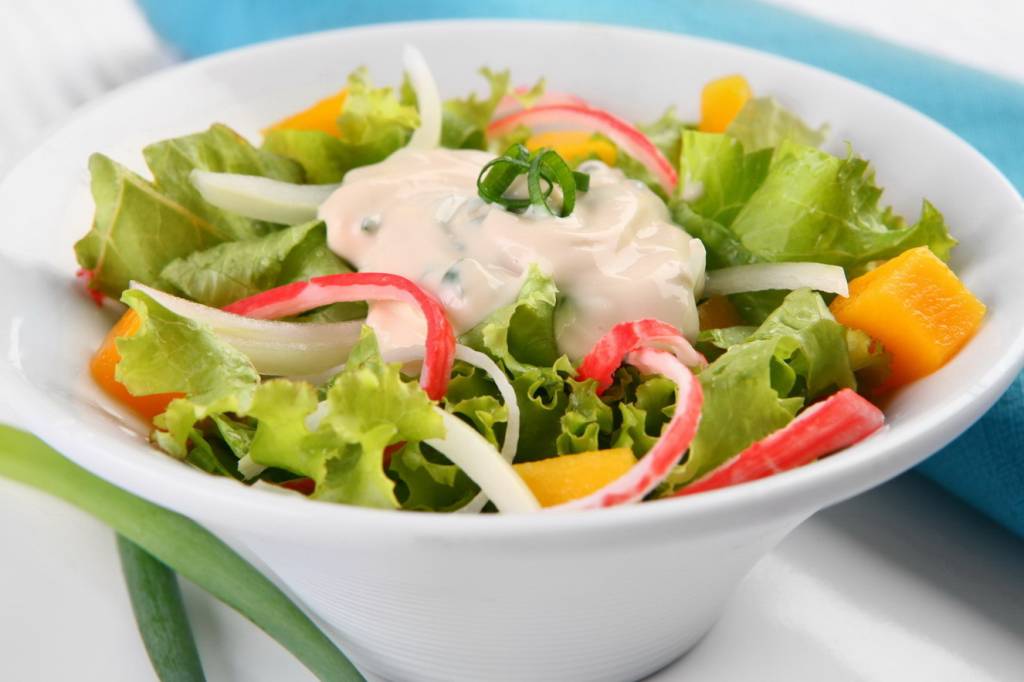Salada com manga