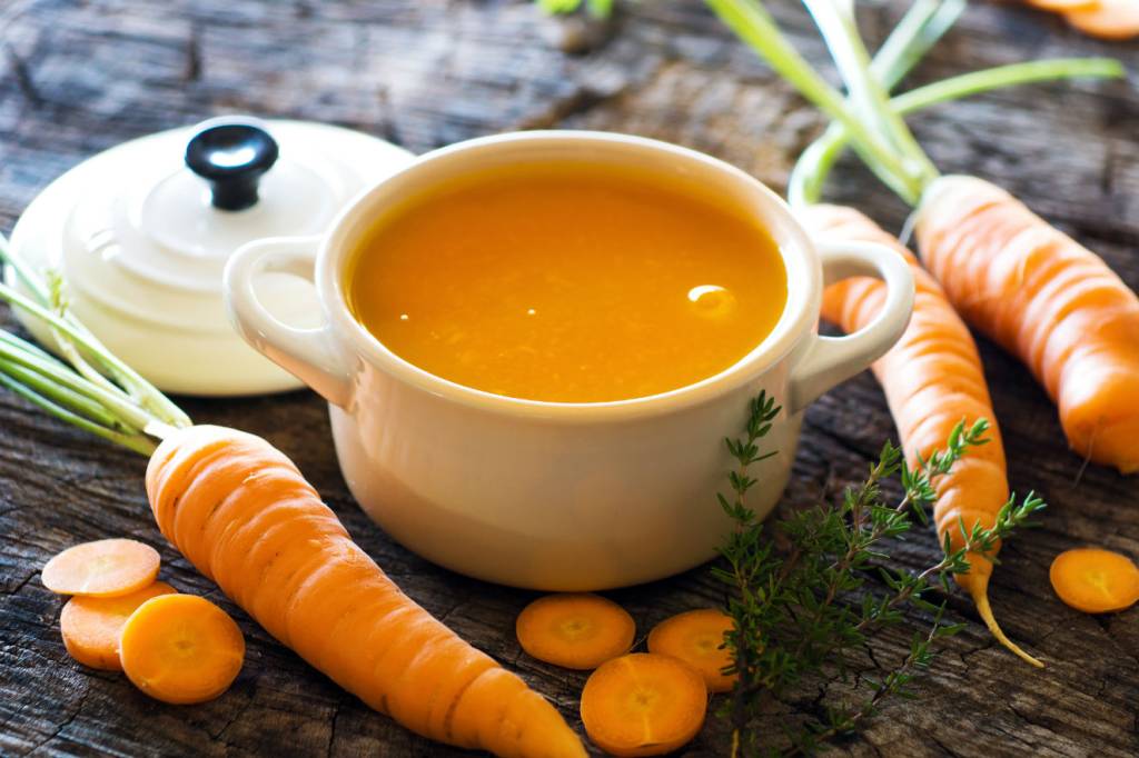 Receita de sopa de cenoura