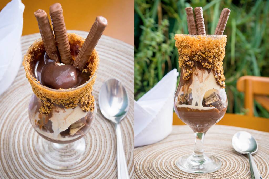 Taça de Nutella com sorvete