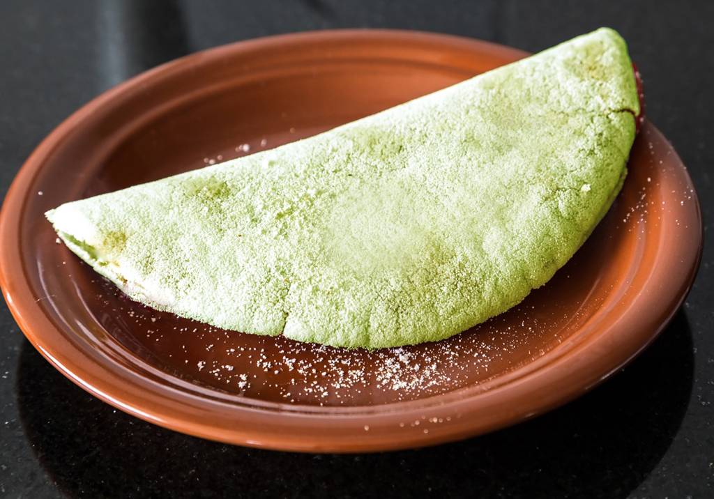 Tapioca de Matchá acelera o metabolismo