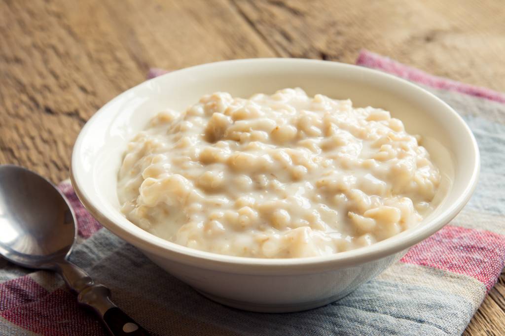 Mingau de aveia vegano