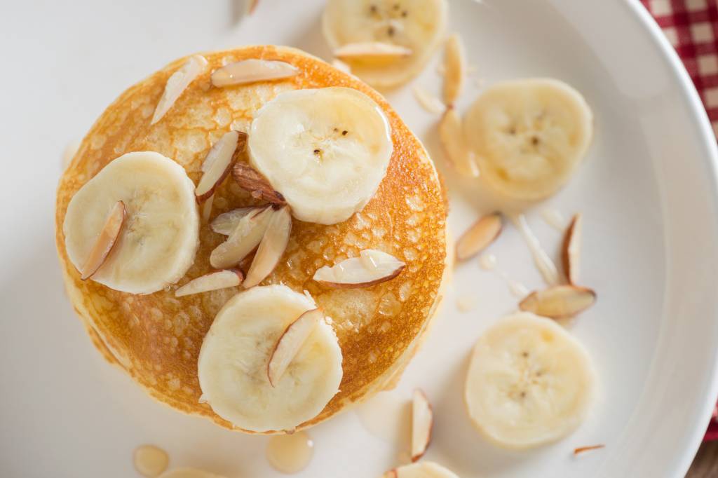 Panqueca de banana sem glúten