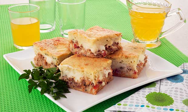 Torta de frango com requeijão cremoso