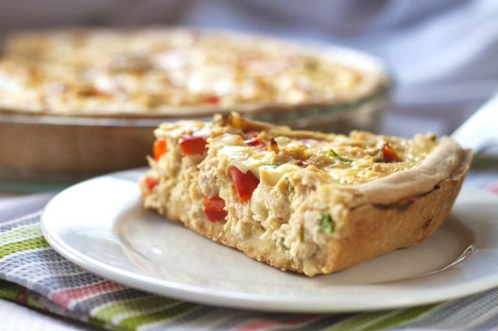 Torta de frango low carb