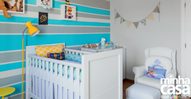 Uma combinação de tons alegres foi escolhida para decorar o dormitório de Leonardo, primeiro filho do securitário Leandro e de Cristiane, autora do blog A Melhor Casa do Mundo. “Queria um projeto descolado e duradouro, que combinasse com o nosso perfil”, diz a mamãe. Uma combinação de tons alegres foi escolhida para decorar o dormitório de Leonardo, primeiro filho do securitário Leandro e de Cristiane, autora do blog A Melhor Casa do Mundo. “Queria um projeto descolado e duradouro, que combinasse com o nosso perfil”, diz a mamãe.