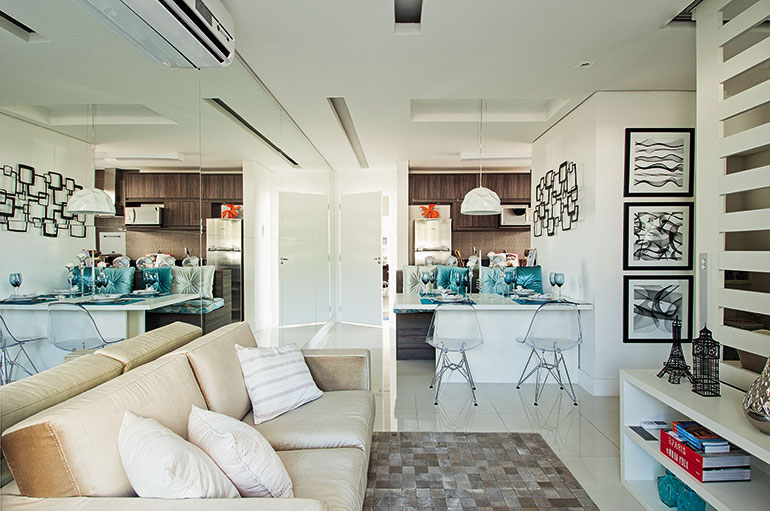 Pitada moderna na cozinha americana Pitada moderna na cozinha americana