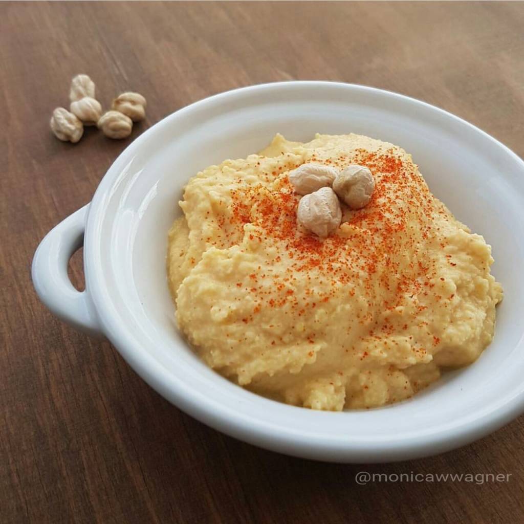 Receita prática e gostosa de homus de grão-de-bico