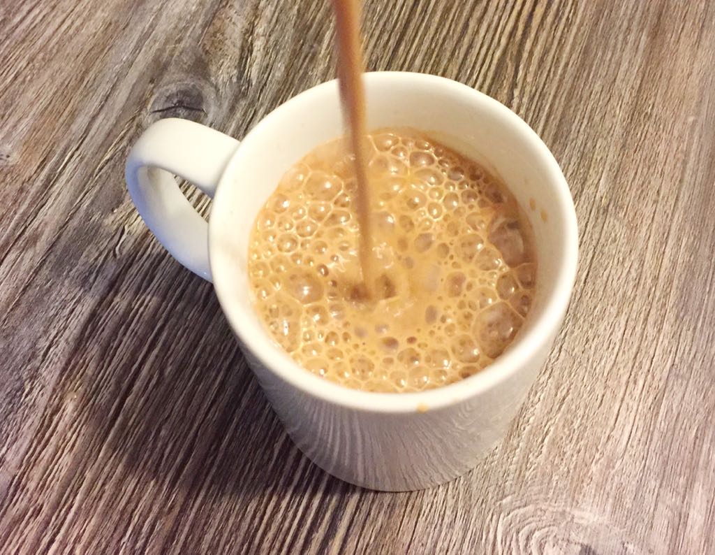 Capuccino com leite de amêndoas