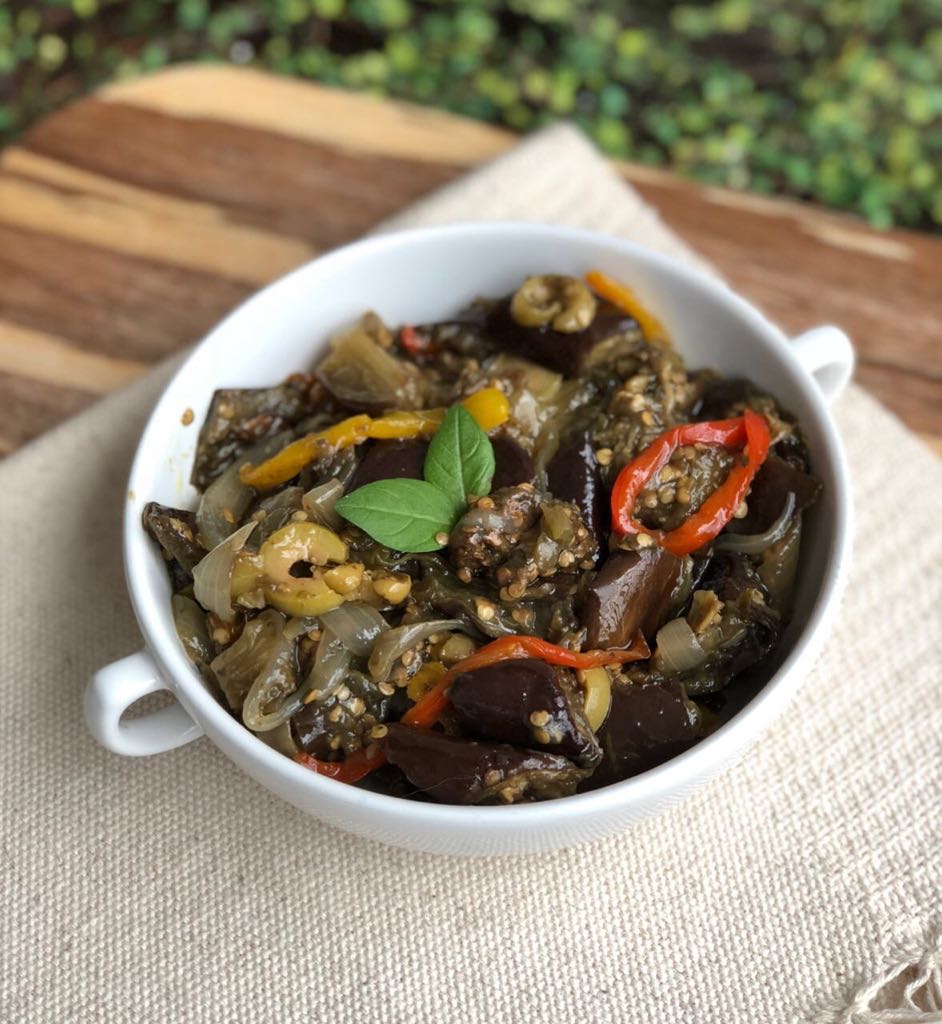 Salada de berinjela low carb