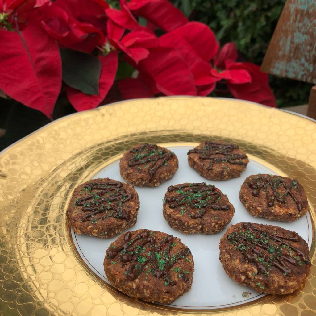 Bolachinhas natalinas de tâmaras