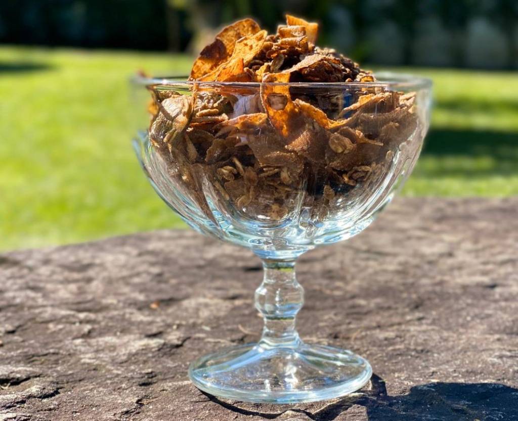 Granola caseira de coco