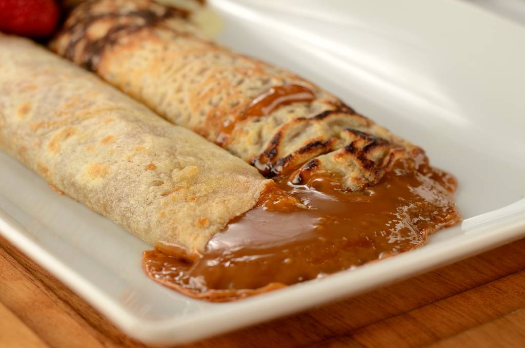 Panqueca de doce de leite