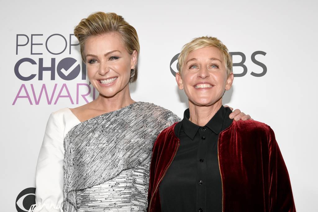 Ellen Degeneres e Portia de Rossi têm estilos que se complementam