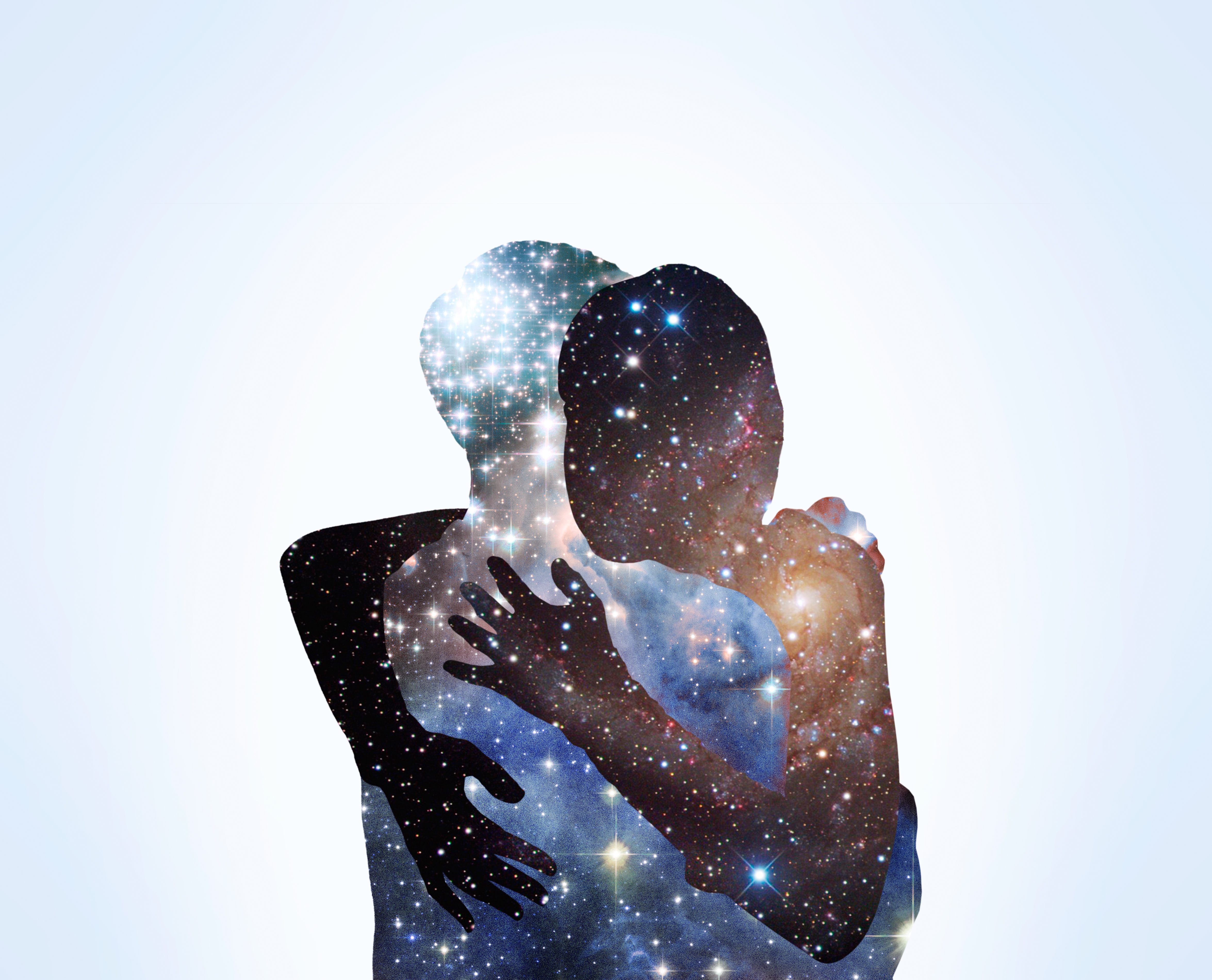 Притяжение глаз. Космос любовь. Мужчина и женщина космос. Парень и девушка космос.