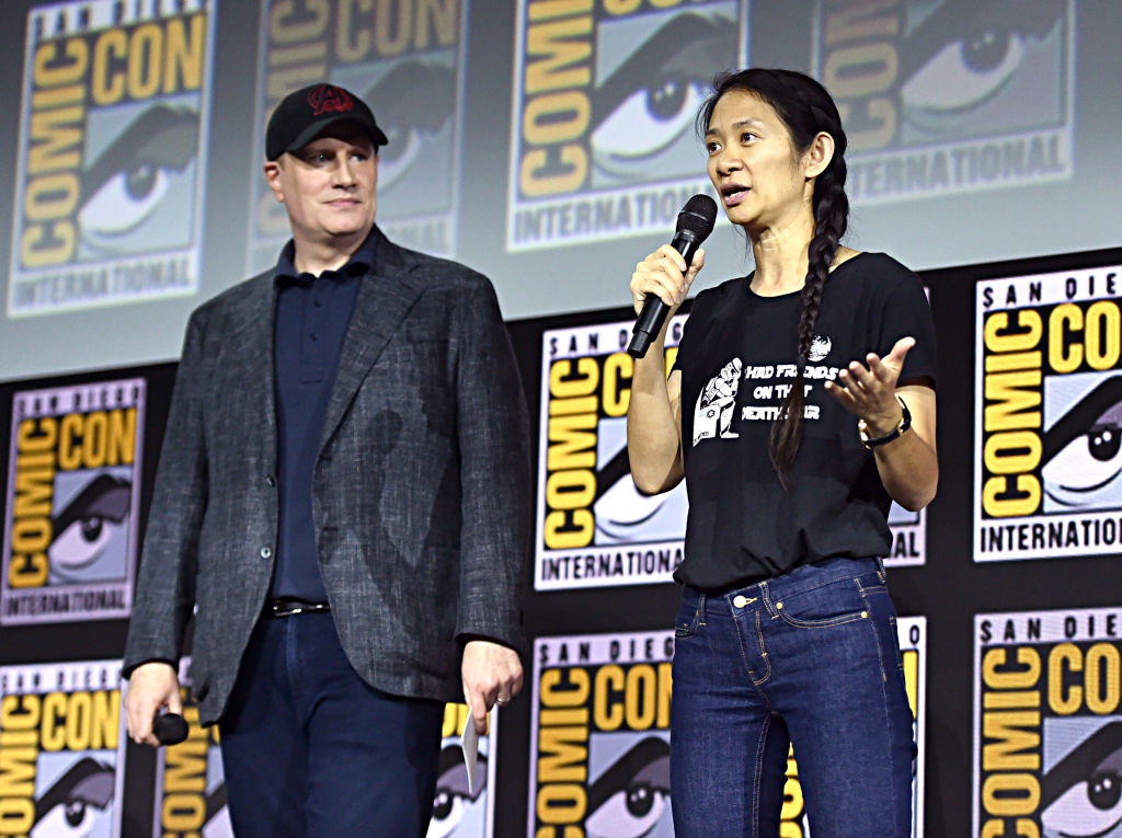 Kevin Feige e Chloe Zhao Kevin Feige e Chloe Zhao