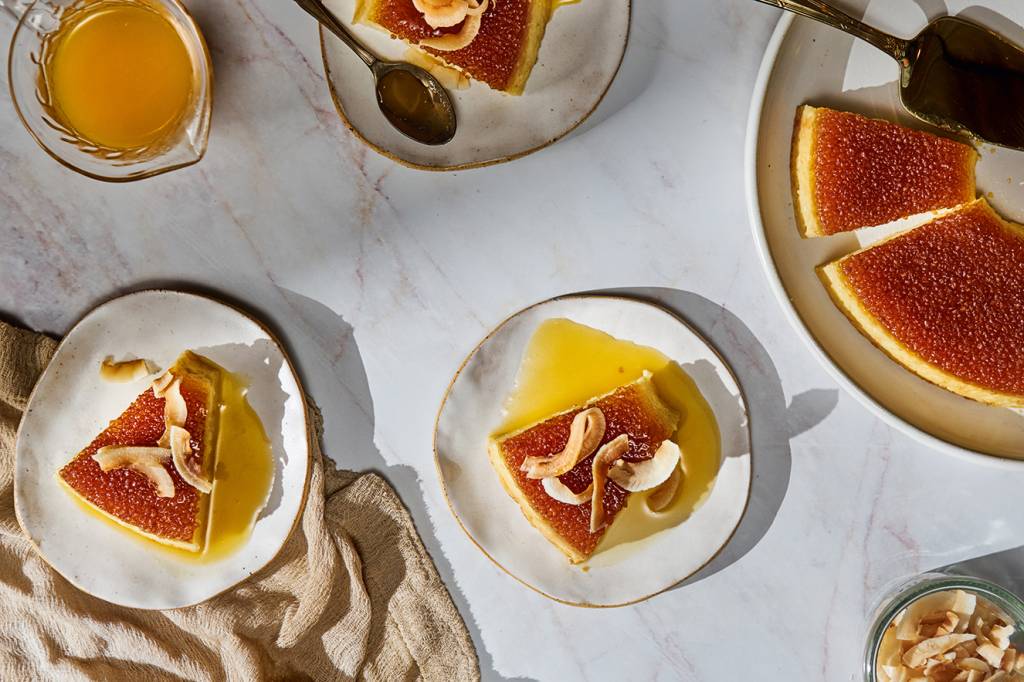 Pudim de tapioca com baba de moça