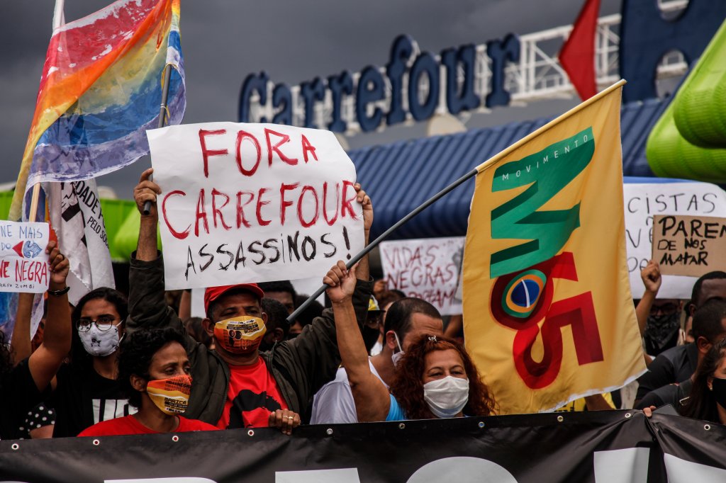 manifestação Carrefour
