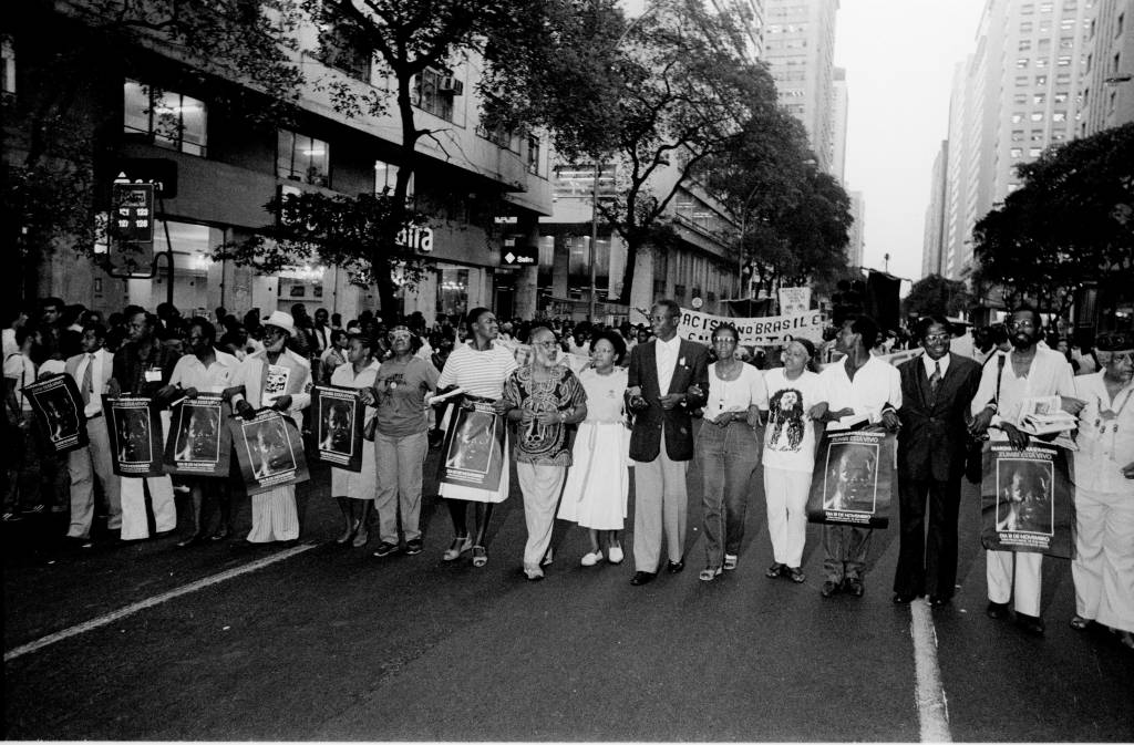 Marcha Zumbi está Vivo em 1983 no Rio de Janeiro Marcha Zumbi está vivo