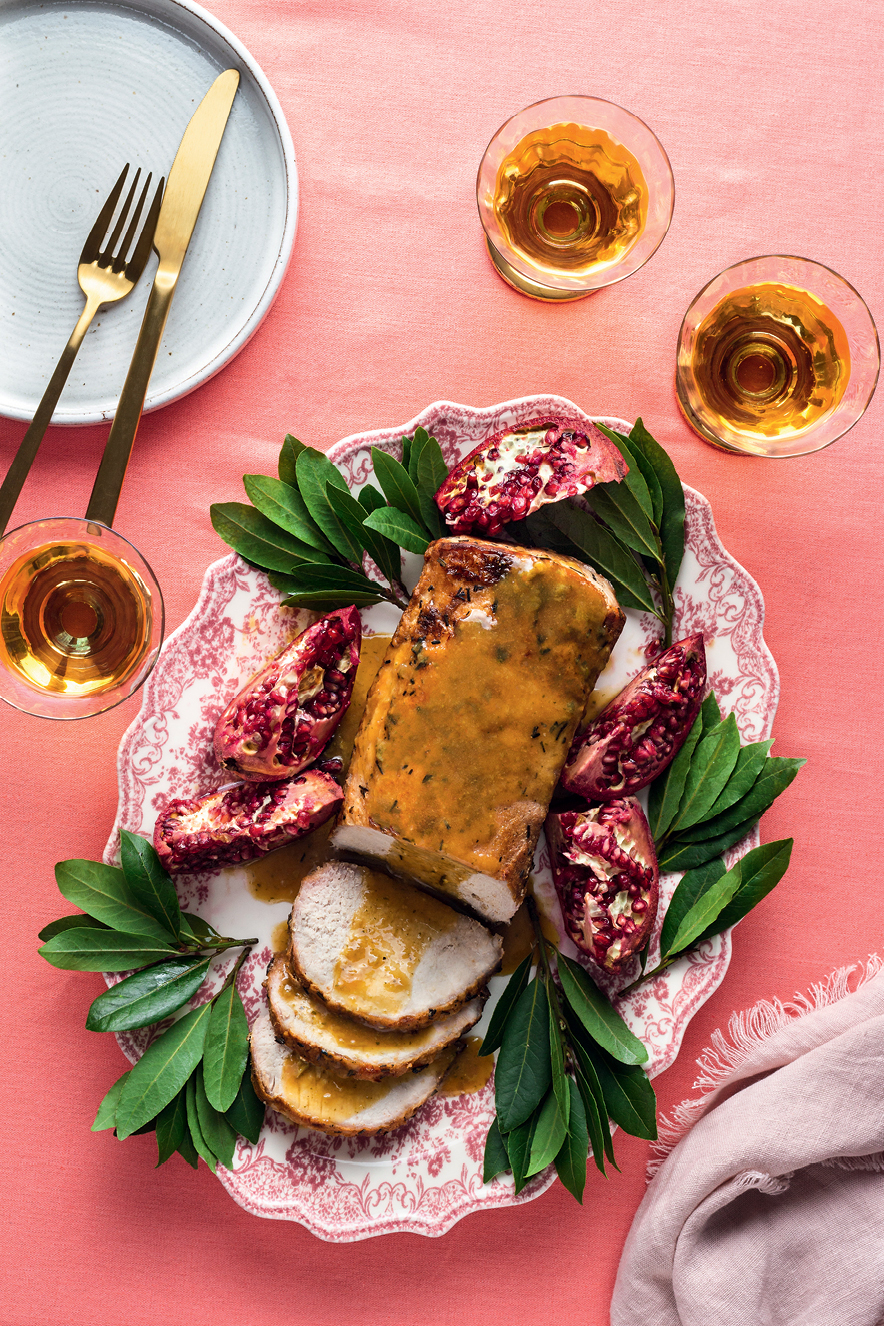 Lombo com molho de ervas