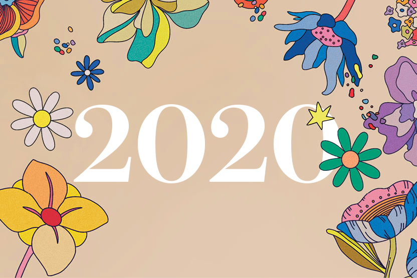 O ano de 2020 rodeado de flores