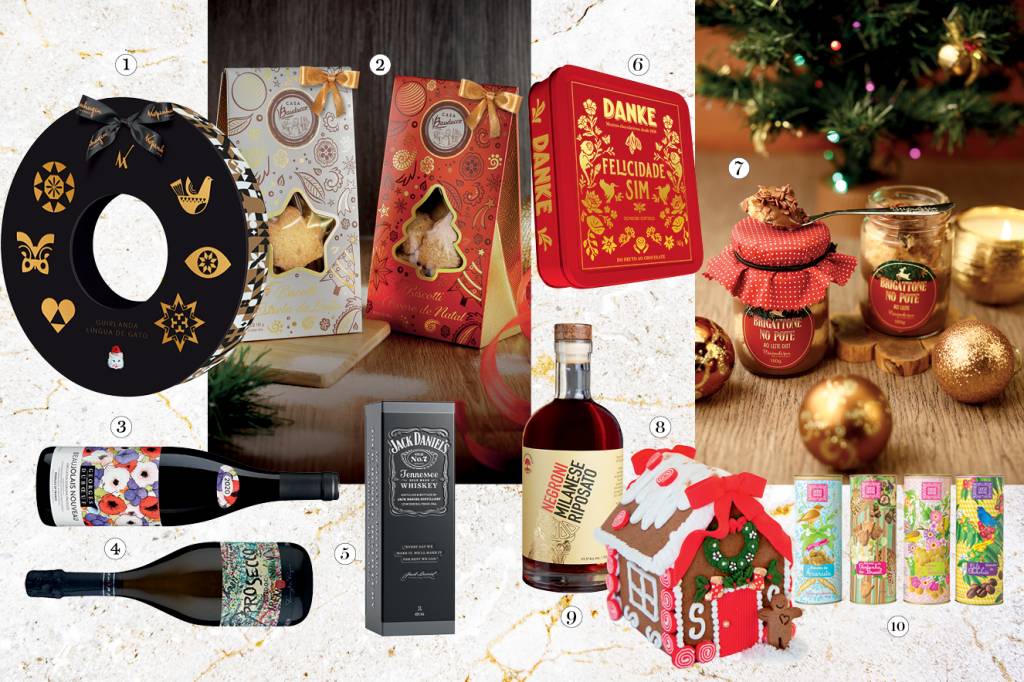 Vitrine comidas e bebidas para o Natal e Ano Novo Vitrine comidas e bebidas para o Natal e Ano Novo