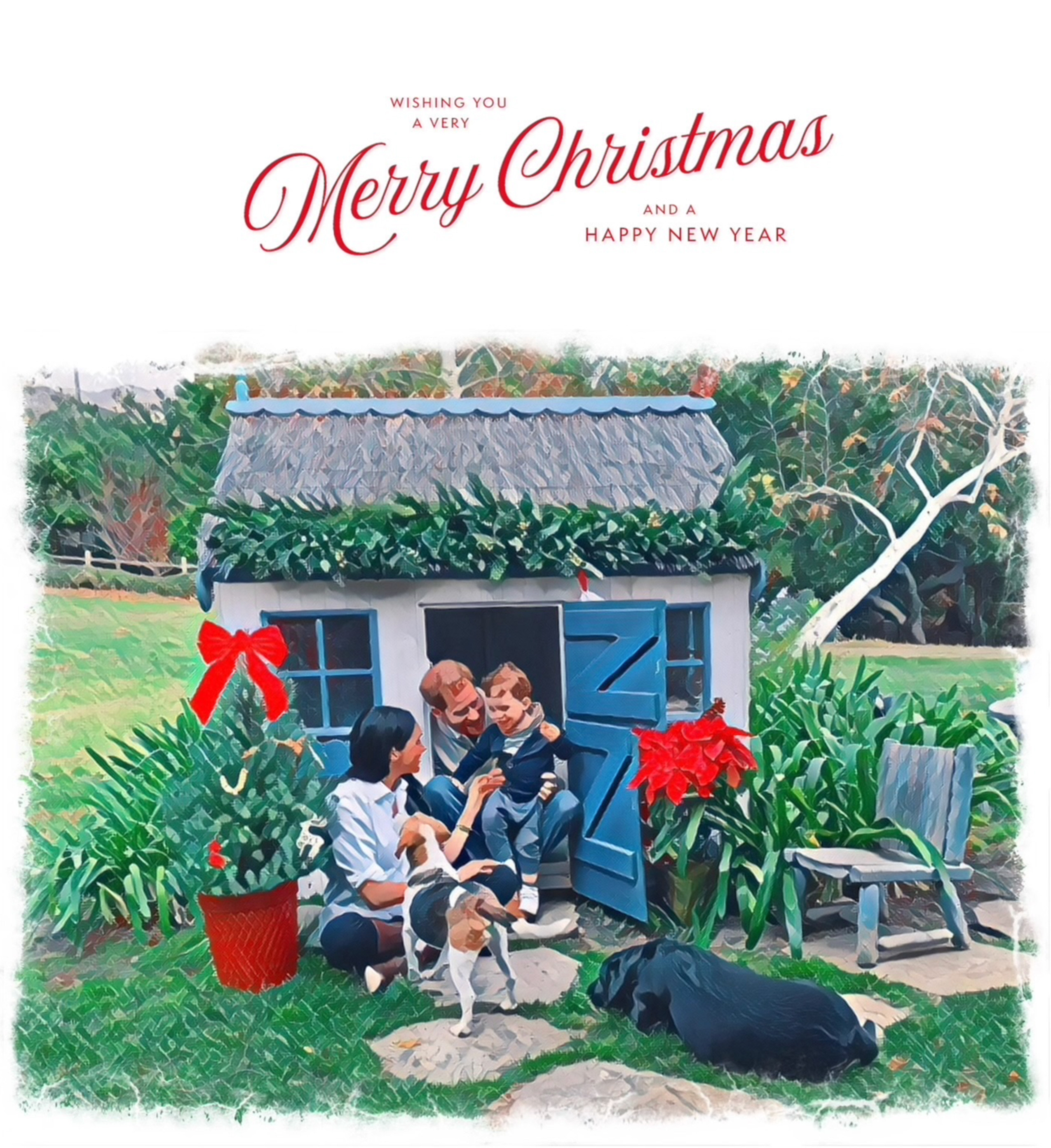 Cartão de Natal de Harry, Meghan e Archie