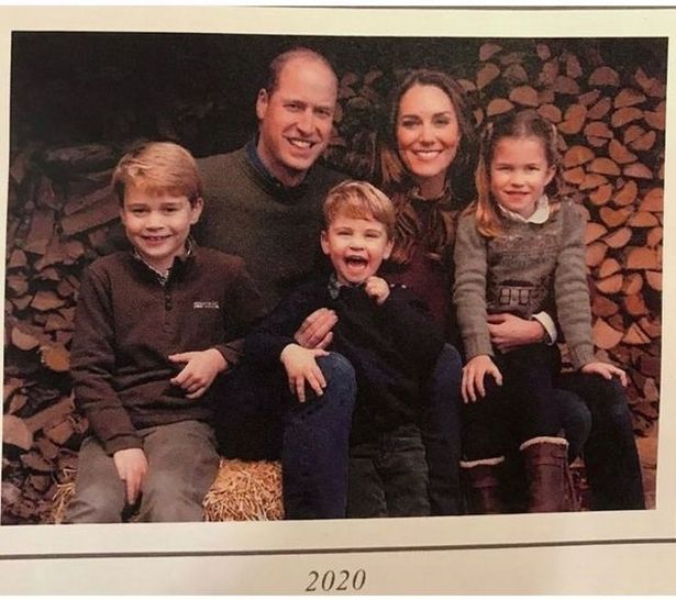 Retrato Kate William família Natal 2020