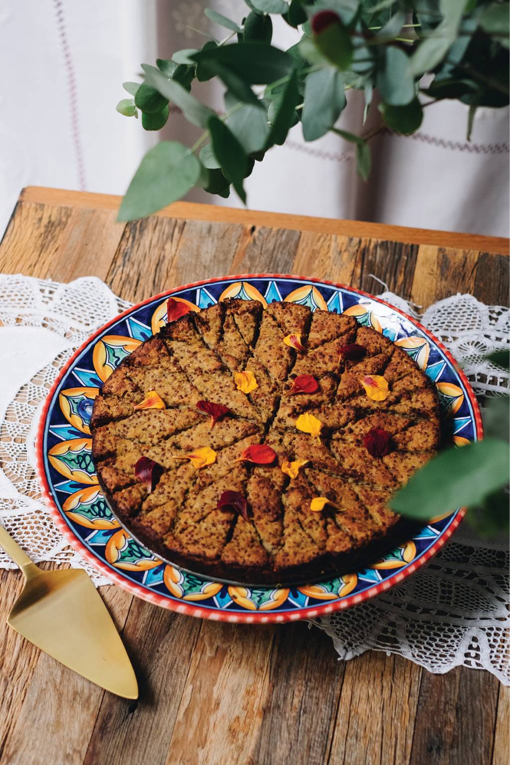 Quibe de lentilha rosa e quinoa vermelha