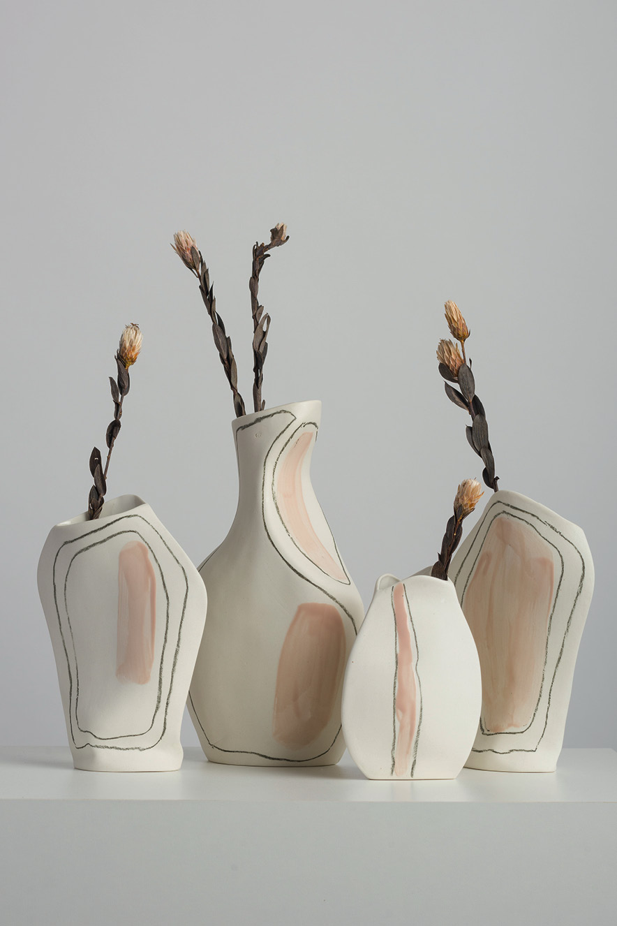 Os vasos da série Formas, do Atelier Le Motif (@a.lemotif)