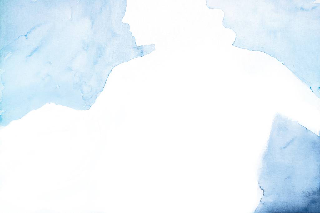 luto3 Aquarela com contornos de mulher grávida