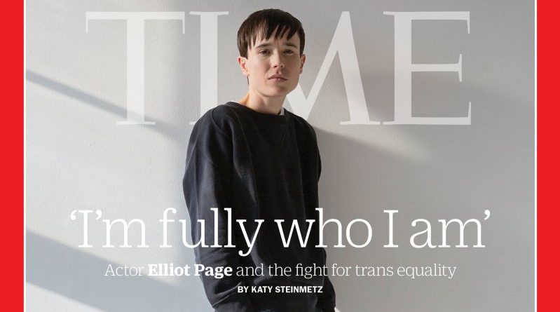 Elliot Page é o primeiro homem trans na capa da revista Time
