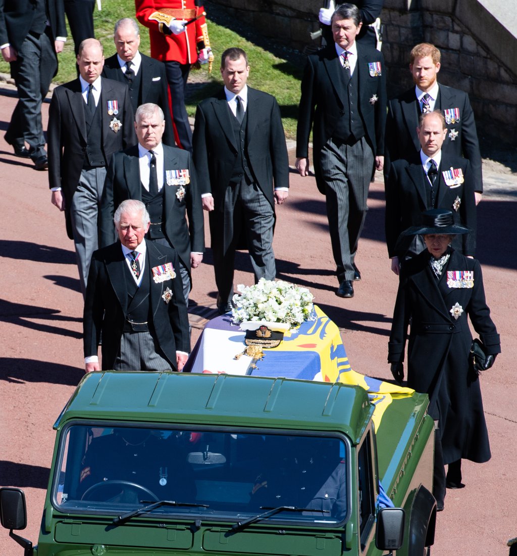 Harry e William funeral de Philip