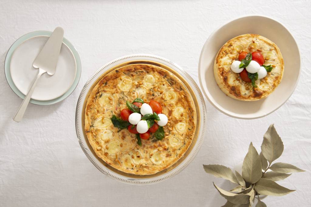 Ghee_Quiche Caprese Quiche Caprese