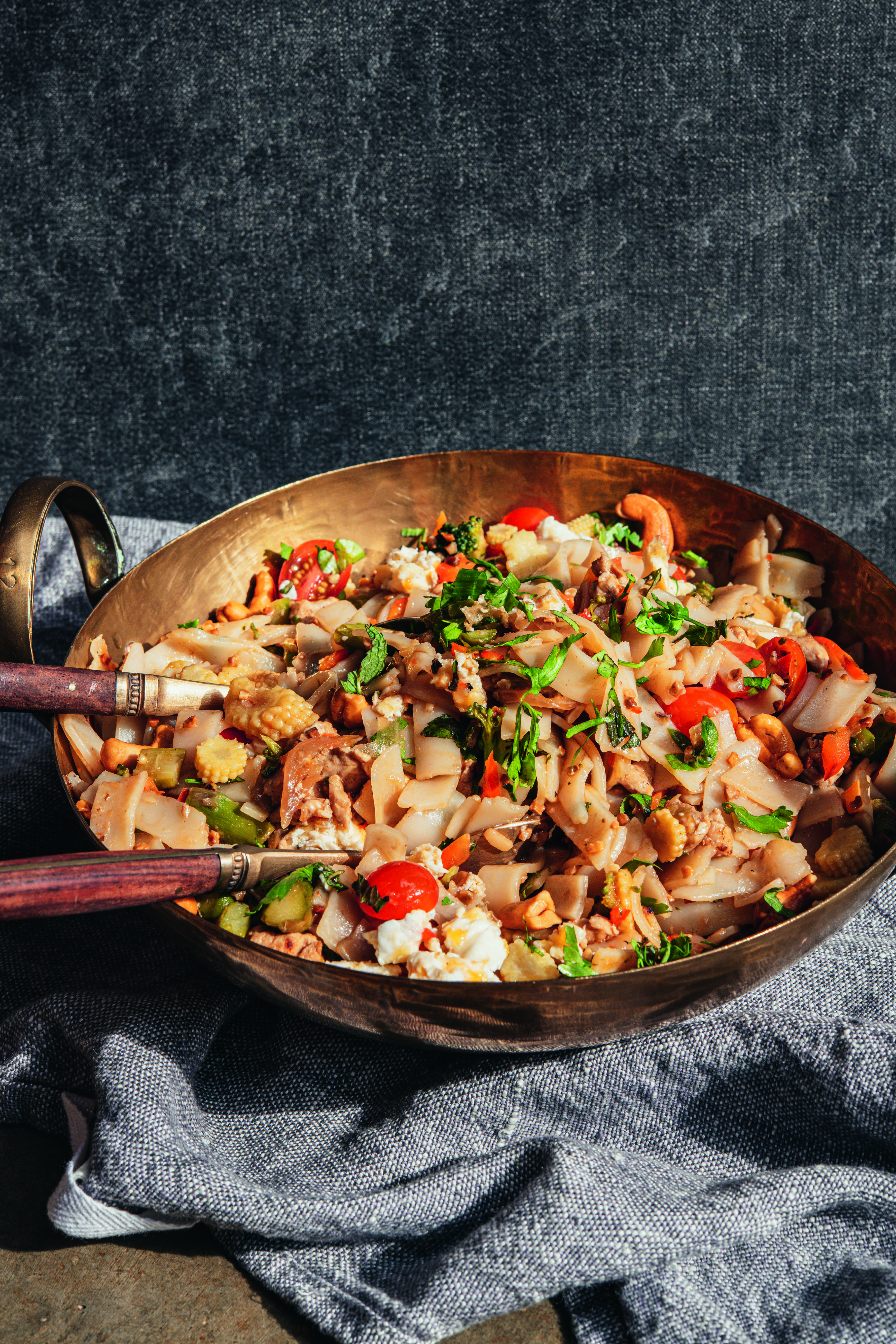 Pad thai de mignon suíno