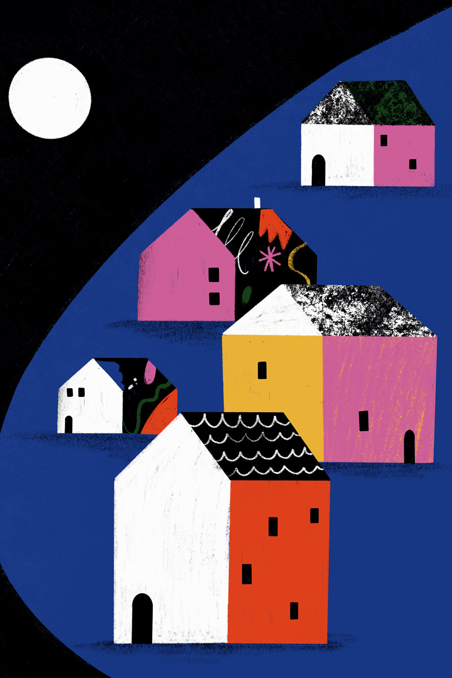 CONSELHOS PUBLICOS ilustração de casas